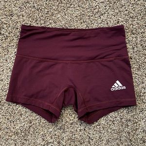 Adidas Maroon Spandex Shorts